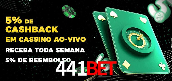 Promoções do cassino ao Vivo 441bet